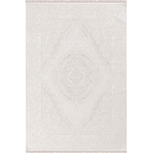 Padişah Halı Santo 31883 060 Serisi Akrilik Salon Oturma Yatak Odası Halısı Beyaz