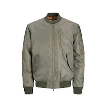 Jack & Jones Jack&jones Jcotrace Erkek Bomber Ceket 12301762 Yeşil