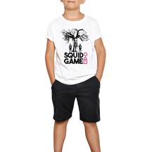 Squid Game Doll Bebek Beyaz Çocuk Tişört