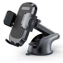 Cbtx L095+m013 Araç Kontrol Paneli Vantuzlu Telefon Tutacağı 360 Derece Dönen Geri Çekilebilir Araç Telefonu Montajı - Siyah