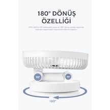 Everest Efn-600 Masaüstü Taşınabilir Şarjlı Beyaz 2000mah Usb Fan
