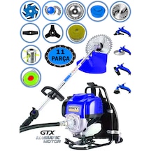 Eisenn German RX-11 Stahl Sırt Tipi Benzinli Ot Çalı Çim Biçme Tırpanı + 11 Parça Full Set Halı Yıkamalı