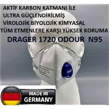 10Adet Drager 1720V Odour N95 Ffp2 Maske Yüksekkoruma Koronavirüs