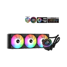 Gamepower Skadi Round 360 Argb 360mm Sıvı İşlemci Soğutucu Am5 Ve Lga1700 Uyumlu