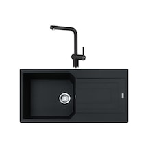 Franke Urban Ubg 611-100 Nero Granit Evye Active Plus Doccia 2.0 Batarya Set