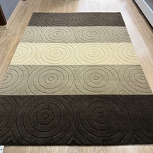 Eko Halı Handloom Özel El Dokuma Halı Kahverengi