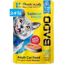 Bado Yetişkin Yaş Kedi Maması Somonlu 85gr 24'lü