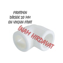 Dirsek - 20 Mm Firatpen Beyaz Renk Dirsek - Pprc