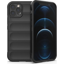 Apple iPhone Uyumlu  12 Pro Kılıf Optimum Silikon -  Siyah