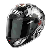 Nolan X-804 Rs Checa 024 Çene Açılır Kask Gri - Siyah