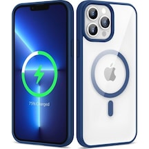 Apple Uyumlu iPhone   13 Pro Kılıf   Magsafe Wireless Şarj Özellikli Silikon
