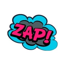 Bay Etiket Cex14 Zap Cizgi Roman Efekti Sticker