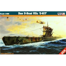 Mistercraft D290 1/400 Das U-boat Vııc U-617 Denizaltı Plastik Model Kiti