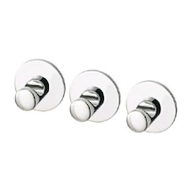 Ikea Skoghall Kanca, Kendinden Yapışkanlı, Krom Kaplama, 3 Adet, 160 X 100 Mm Çok Renkli