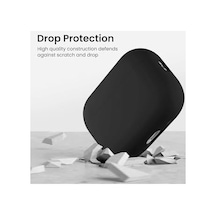Caseonn Kılıf Askı Aparatlı Lansman Siyah Siyah Apple Airpods Pro 3 İle Uyumlu