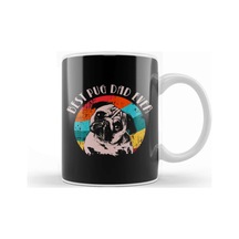 Best Pug Dad Ever Köpek Kupa Bardak Porselen Karışık