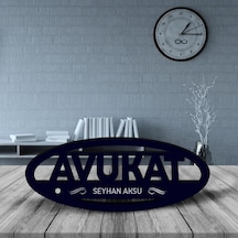 Kişiye Özel Mesleki Avukat Ahşap Masa İsimliği model E16 N11.21738