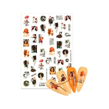Nail Art Tırnak Süsleme Sticker, Tırnak Dövmesi, Tırnak Tattoo 91857962