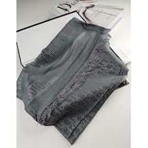 Miorel Scarfs Yeni Sezon Cd Kaşmir İpek Şal 4 Mevsim Fular Silk Scarfs Shawl Hijab Antrasit