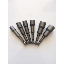 Manyetik Bits Uç Somun Tutucu 6 Parça 6 MM 7 MM 8 MM 10 MM 12 MM 13 MM