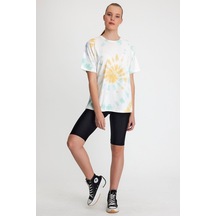 Kadın Batik Yıkamalı Oversize Yeşil