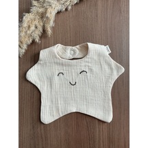 Venedy S Happy Star-soft Cream Mama Önlüğü Krem