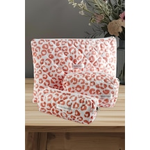 Leopar Desenli Kalem Makyaj Labtop Bilgisayar Set Çantası Leopar Deseni