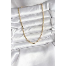 Mey İthalat 14k Gold Renk Kaplama Ezme Yılan Zincir Model Cm Kadın Kolye - Özel Seri Meyeb692acdc14820330d4406fd79 altın