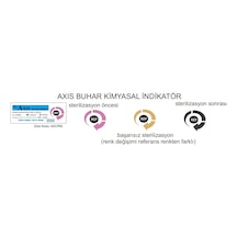 Axis Buhar Kimyasal İndikatör Class 6 3 5 DK 1 Kutu 250 Adet