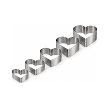 Fida Pasta Çemberi Kalp Düz 0,8mm Yükseklik 7 Cm Paslanmaz Ø23 Cm Inox