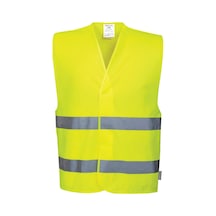 Portwest Fosforlu İkaz Yeleği 140 Gram - Reflektörlü Güvenlik Yeleği
