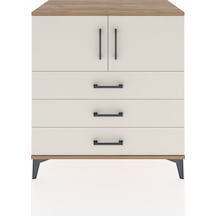 Hyperion Şifonyer 2 Raflı 3 Çekmeceli 2 Kapaklı 88x44x96 Çam-... Çam