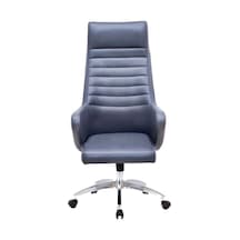 Borass Çift Renk Deri Makam Koltuğu Gri