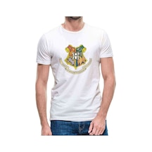 Hp Logo Baskılı Beyaz Erkek Tshirt