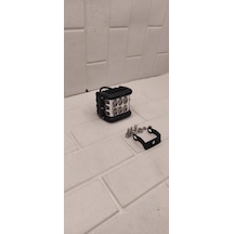 Off Road Çalışma Lambası Çakarlı Beyaz-turuncu 12v-30v 18w