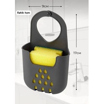 Antrasit Bulasik Süngeri Tutucu Banyo Lif Tutucu Askili Telefon Tutucu Kaliteli Askilik Plastik Siya Diğer