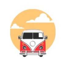 Bay Etiket Wwv5 Vintage Minibus Sticker