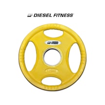 Diesel Fitness Rop 4 Olimpik Kauçuk Flanş - Plaka 1.25kg Sarı