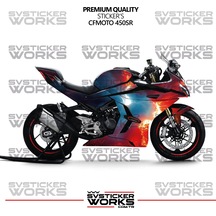 Cfmoto 450sr Kaplama Sticker Magma Design Motor Kaplama Modeli Hazır Kit Tüm Modeller Uyumlu Kırmızı