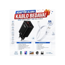 Gan 65w Ultra Hızlı Şarj Cihazı 3 Çıkışlı Hızlı Şarj Aleti Başlığı Ve 67w Usba To Micro Data Ve Hızlı