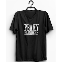 Stoned&Fame Unisex Siyah Peaky Blinders Baskılı Büyük Beden T-shirt SIYAH