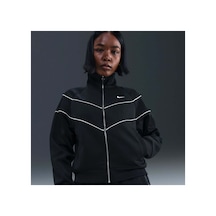 Nike Windrunner Poly Knit Jacket Kadın Siyah Ceket Siyah