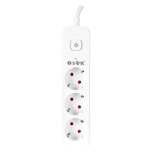 Hubrendy Sh S-link 1.5m 3'lü Anahtarlı Akım Korumalı Priz 3x1.5mm 750 Joule Spg301s 0