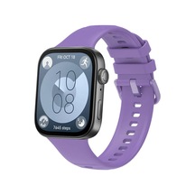 Watch Fit 3 Klasik Kordon - Lila Ahşap