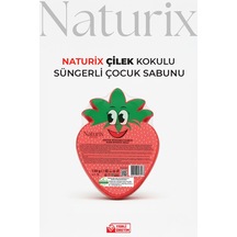 Çilek Şekilli Süngerli Çocuk Sabunu 130gr