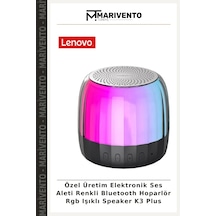 Özel Üretim Elektronik Ses Aleti Renkli Bluetooth Hoparlör Rgb Işıklı Speaker K3 Plus