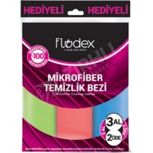 4 Adet Flodex Mikrofiber Temizlik Bezi 3 Al 2 Öde Renkli
