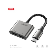 Delux Serisi Nb-r257a 2 Type-c Girişli Audio Dönüştürücü Kablo Aparat Tablet Telefon Aparatı Cihaz