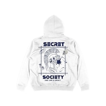Startmore Adrift Secret Beyaz Oversize Unisex Kapüşonlu Sweatshirt Hoodie Beyaz