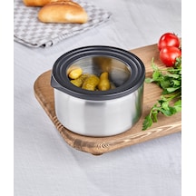 Steel&More Çelik 12cm Saklama Kabı Gri